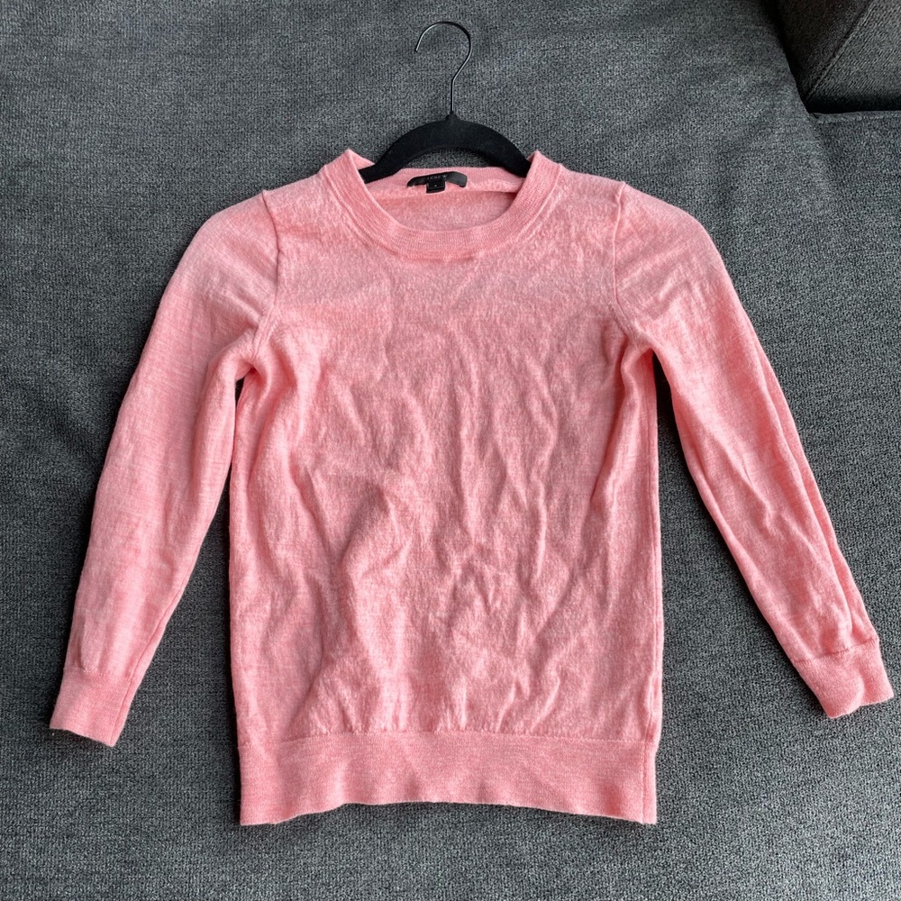 J. Crew pink tippi sweater